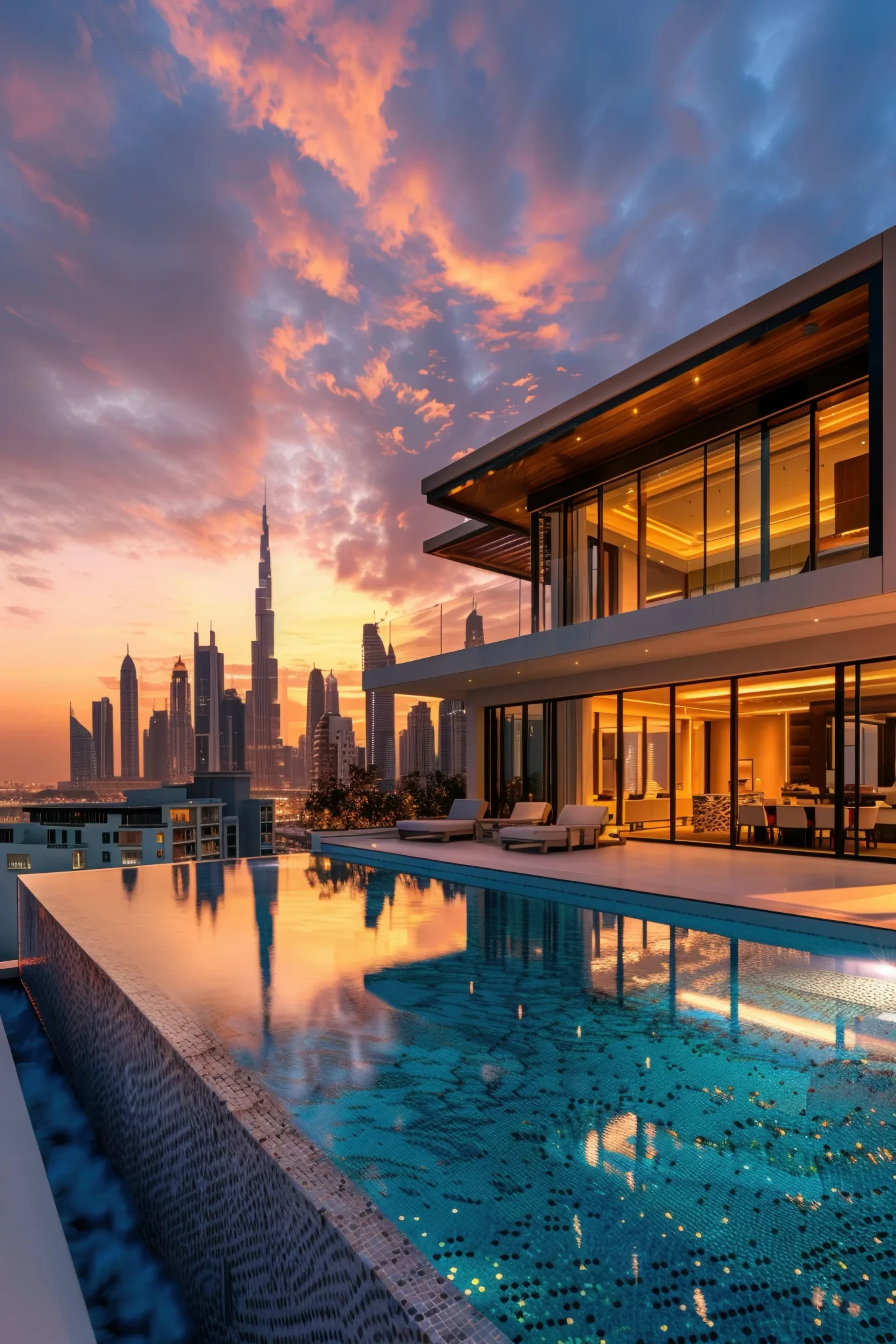 luxury-poolside-villa-with-cityscape-backdrop-sunset